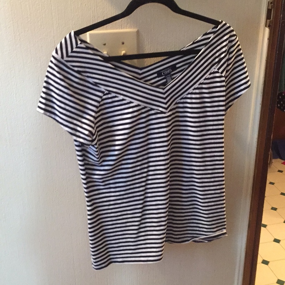 Chaps striped top